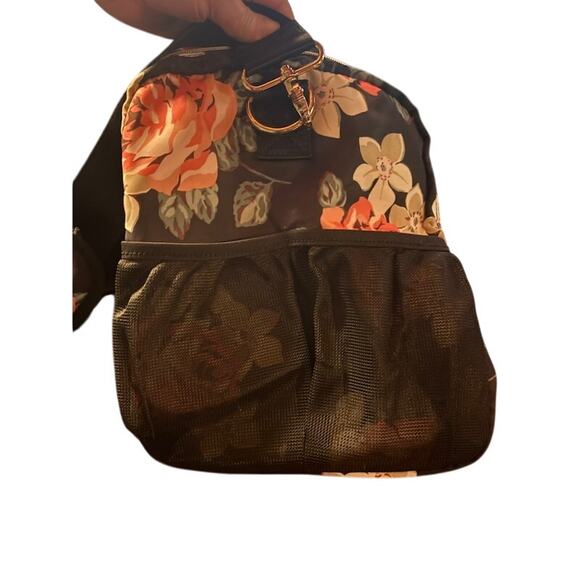 Weekender Bag Floral Duffle Overnight Bag Canvas Travel Carry On Waterproof - Picture 11 of 16